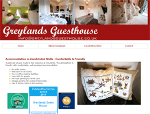 Tablet Screenshot of greylandsguesthouse.co.uk